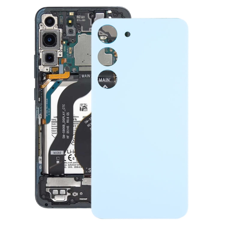 For Samsung Galaxy S23 SM-S911B OEM Glass Battery Back Cover(Blue) -  by buy2fix | Online Shopping UK | buy2fix