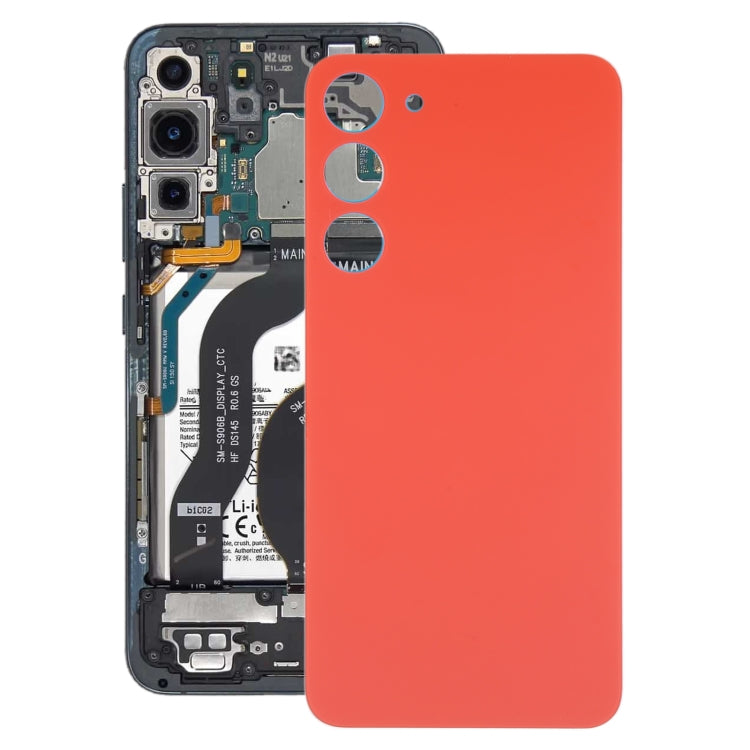 For Samsung Galaxy S23+ SM-S916B OEM Glass Battery Back Cover(Orange) -  by buy2fix | Online Shopping UK | buy2fix