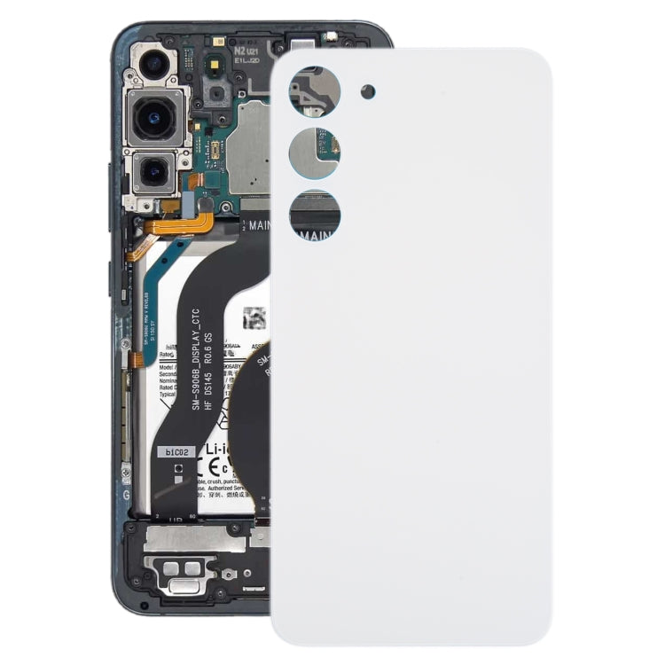 For Samsung Galaxy S23+ SM-S916B OEM Glass Battery Back Cover(White) -  by buy2fix | Online Shopping UK | buy2fix