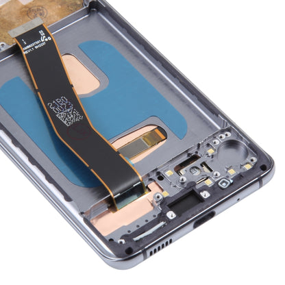 OLED Material LCD Screen for Samsung Galaxy S20 SM-G980 Digitizer Full Assembly With Frame(Black) - LCD Screen by buy2fix | Online Shopping UK | buy2fix