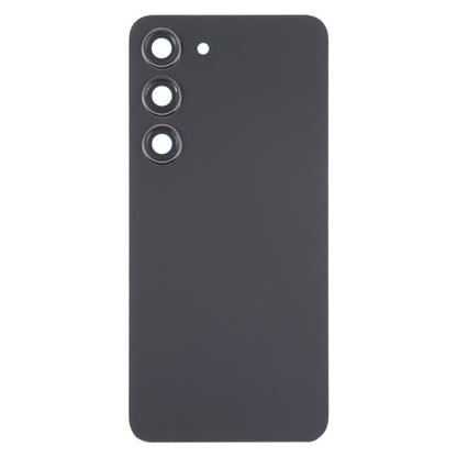 For Samsung Galaxy S23 SM-S911B OEM Glass Battery Back Cover with Camera Lens Cover(Black) -  by buy2fix | Online Shopping UK | buy2fix