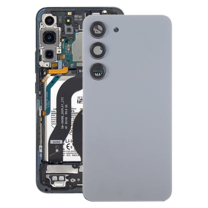For Samsung Galaxy S23 SM-S911B OEM Glass Battery Back Cover with Camera Lens Cover(Grey) -  by buy2fix | Online Shopping UK | buy2fix