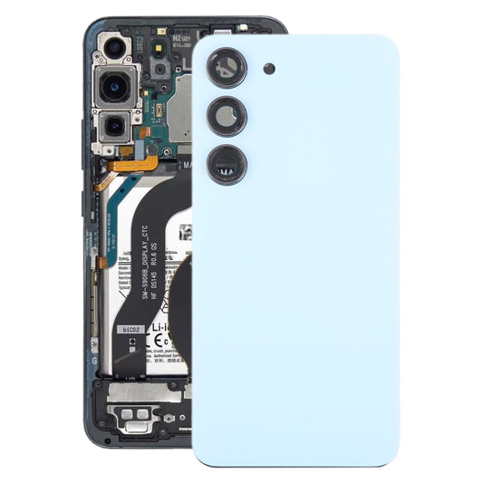 For Samsung Galaxy S23 SM-S911B OEM Glass Battery Back Cover with Camera Lens Cover(Blue) -  by buy2fix | Online Shopping UK | buy2fix