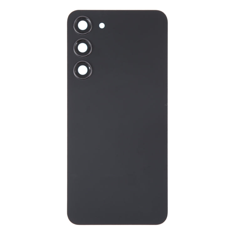 For Samsung Galaxy S23+ SM-S916B OEM Glass Battery Back Cover with Camera Lens Cover(Black) -  by buy2fix | Online Shopping UK | buy2fix