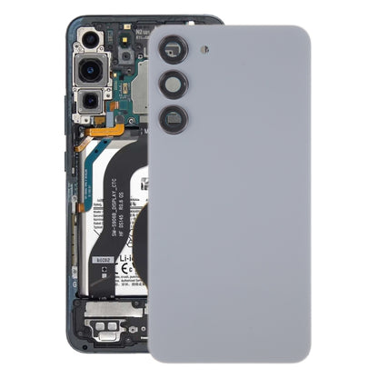 For Samsung Galaxy S23+ SM-S916B OEM Glass Battery Back Cover with Camera Lens Cover(Grey) -  by buy2fix | Online Shopping UK | buy2fix