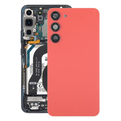 For Samsung Galaxy S23+ SM-S916B OEM Glass Battery Back Cover with Camera Lens Cover(Red) -  by buy2fix | Online Shopping UK | buy2fix