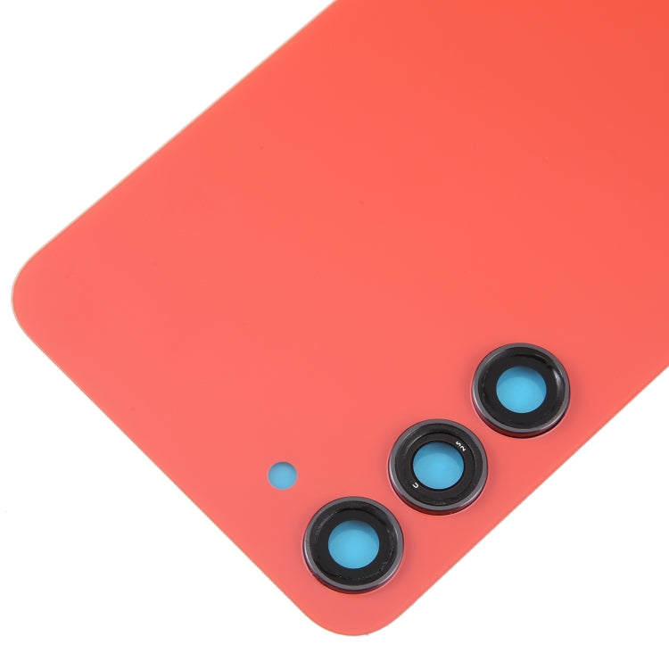 For Samsung Galaxy S23+ SM-S916B OEM Glass Battery Back Cover with Camera Lens Cover(Red) -  by buy2fix | Online Shopping UK | buy2fix