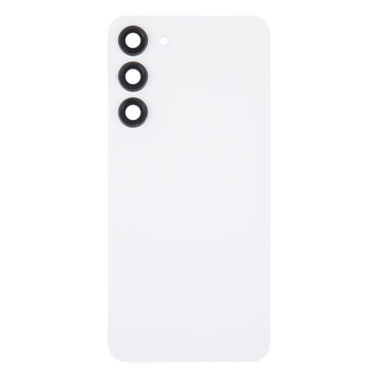 For Samsung Galaxy S23+ SM-S916B OEM Glass Battery Back Cover with Camera Lens Cover(White) -  by buy2fix | Online Shopping UK | buy2fix