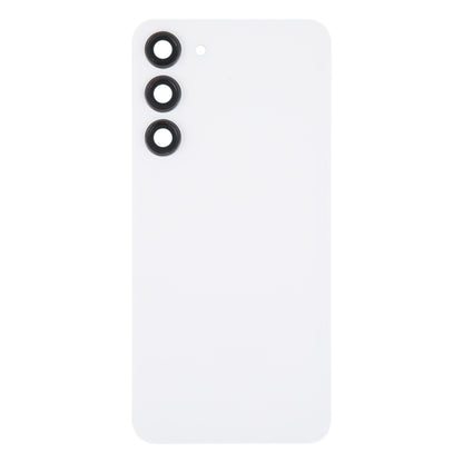 For Samsung Galaxy S23+ SM-S916B OEM Glass Battery Back Cover with Camera Lens Cover(White) -  by buy2fix | Online Shopping UK | buy2fix