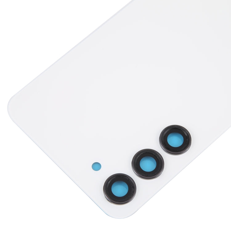 For Samsung Galaxy S23+ SM-S916B OEM Glass Battery Back Cover with Camera Lens Cover(White) -  by buy2fix | Online Shopping UK | buy2fix