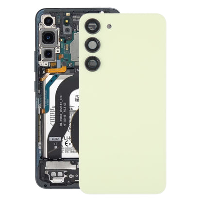 For Samsung Galaxy S23+ SM-S916B OEM Glass Battery Back Cover with Camera Lens Cover(Yellow) -  by buy2fix | Online Shopping UK | buy2fix