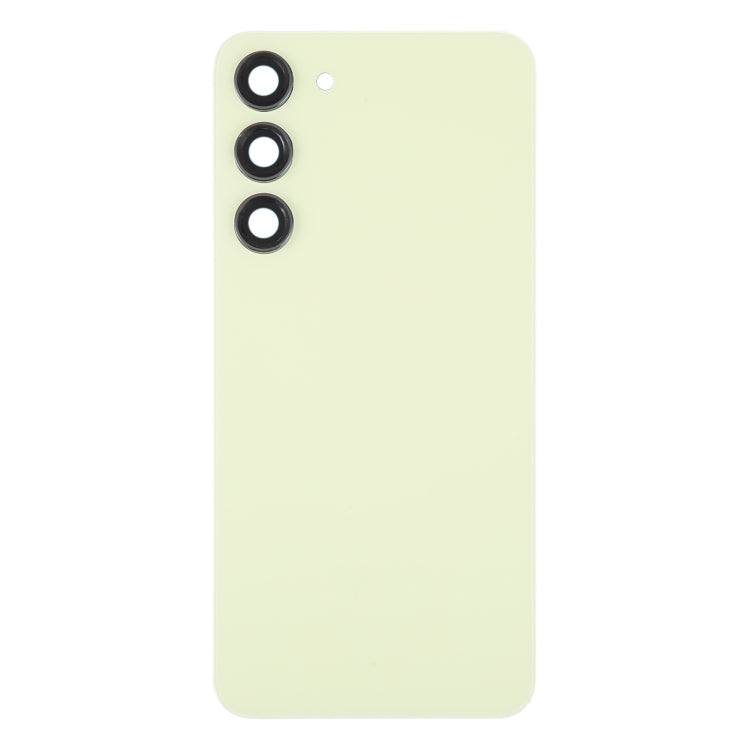 For Samsung Galaxy S23+ SM-S916B OEM Glass Battery Back Cover with Camera Lens Cover(Yellow) -  by buy2fix | Online Shopping UK | buy2fix