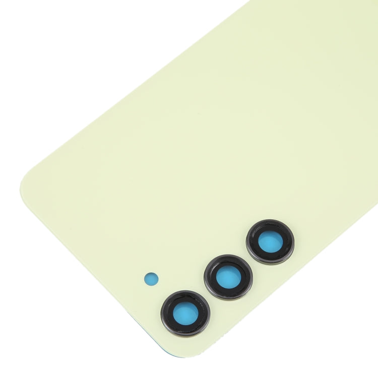 For Samsung Galaxy S23+ SM-S916B OEM Glass Battery Back Cover with Camera Lens Cover(Yellow) -  by buy2fix | Online Shopping UK | buy2fix
