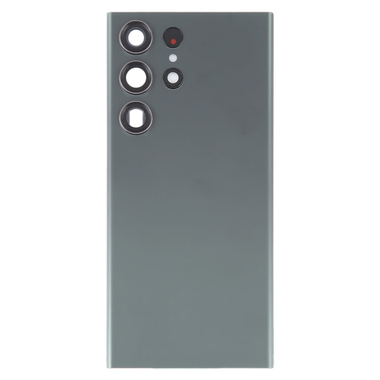 For Samsung Galaxy S23 Ultra SM-S918 Glass Battery Back Cover with Camera Lens Cover(Green) -  by buy2fix | Online Shopping UK | buy2fix