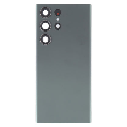 For Samsung Galaxy S23 Ultra SM-S918 Glass Battery Back Cover with Camera Lens Cover(Green) -  by buy2fix | Online Shopping UK | buy2fix