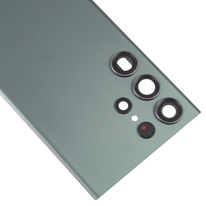 For Samsung Galaxy S23 Ultra SM-S918 Glass Battery Back Cover with Camera Lens Cover(Green) -  by buy2fix | Online Shopping UK | buy2fix