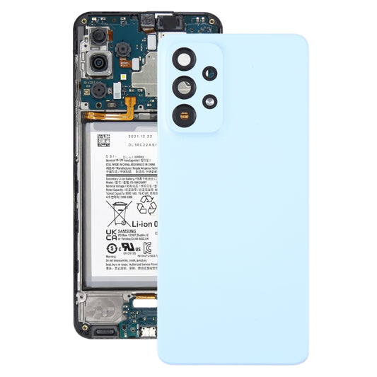 For Samsung Galaxy A33 5G SM-A336B Original Battery Back Cover with Camera Lens Cover(Blue) - Camera Series by buy2fix | Online Shopping UK | buy2fix