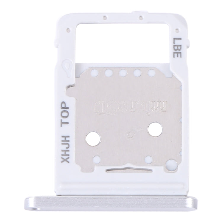 For Samsung Galaxy Tab S8+ SM-X800 Original SIM Card Tray + Micro SD Card Tray (Silver) - Card Tray by buy2fix | Online Shopping UK | buy2fix