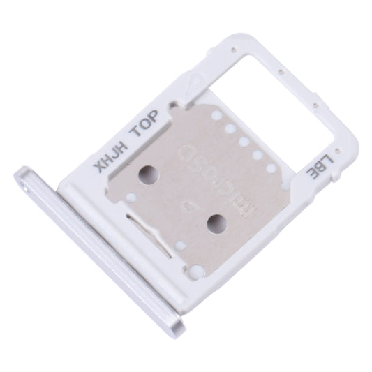 For Samsung Galaxy Tab S8+ SM-X800 Original SIM Card Tray + Micro SD Card Tray (Silver) - Card Tray by buy2fix | Online Shopping UK | buy2fix
