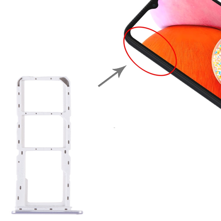 For Samsung Galaxy A14 4G SM-A145P Original SIM Card Tray + SIM Card Tray + Micro SD Card Tray (Silver) - Card Tray by buy2fix | Online Shopping UK | buy2fix