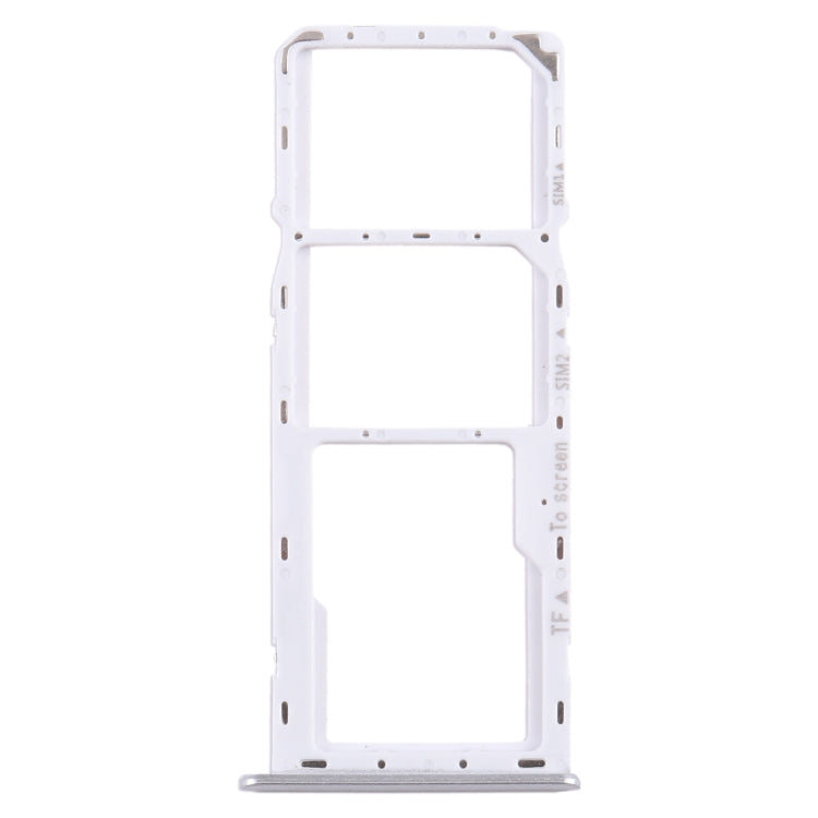 For Samsung Galaxy A22 5G SM-A226B Original SIM Card Tray + SIM Card Tray + Micro SD Card Tray (Silver) - Card Tray by buy2fix | Online Shopping UK | buy2fix