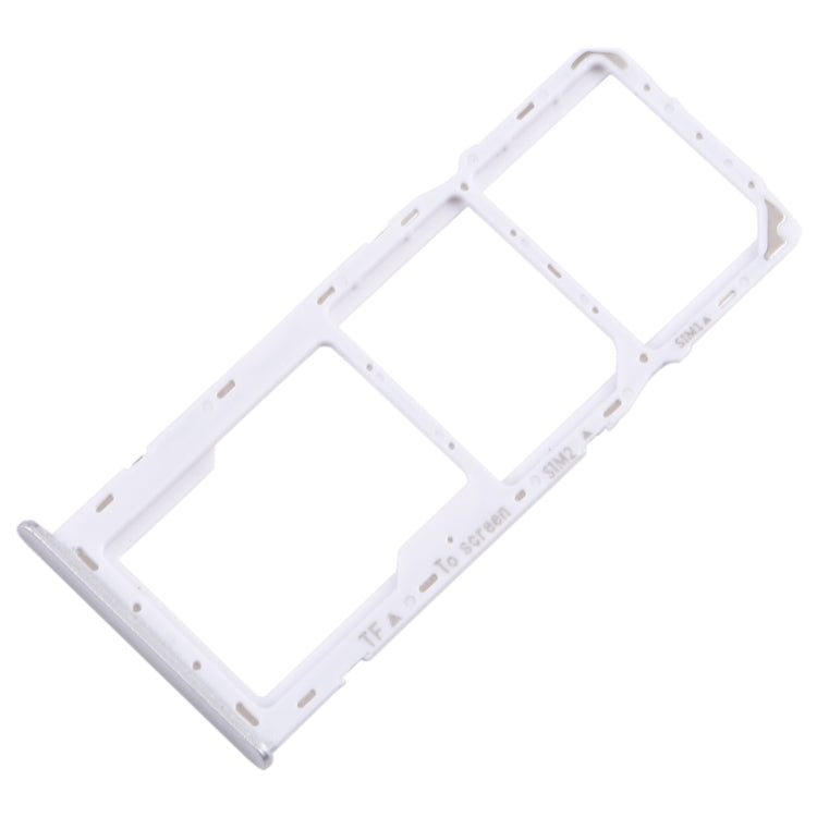 For Samsung Galaxy A22 5G SM-A226B Original SIM Card Tray + SIM Card Tray + Micro SD Card Tray (Silver) - Card Tray by buy2fix | Online Shopping UK | buy2fix