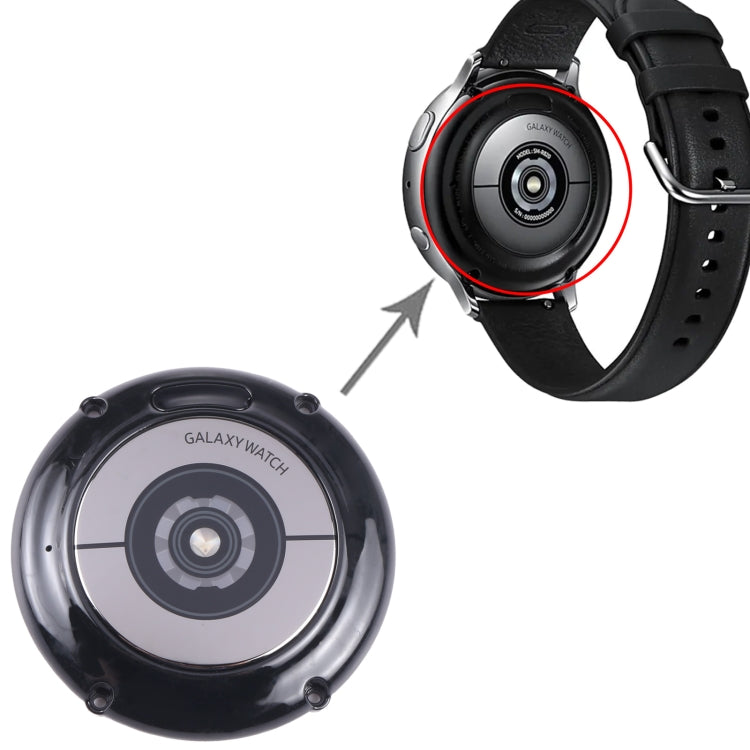 Original Back Cover With Heart Rate Sensor + Wireless Charging Module For Samsung Galaxy Watch Active2 40mm SM-R830 (Black) - Back Cover by buy2fix | Online Shopping UK | buy2fix