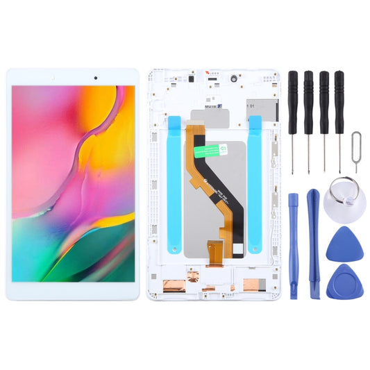 For Samsung Galaxy Tab A 8.0 2019 SM-T290 WiFi Edition Original LCD Screen Digitizer Full Assembly with Frame (White) - LCD Screen by buy2fix | Online Shopping UK | buy2fix