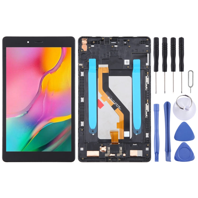 For Samsung Galaxy Tab A 8.0 2019 SM-T295 LTE Edition Original LCD Screen Digitizer Full Assembly with Frame (Black) - LCD Screen by buy2fix | Online Shopping UK | buy2fix