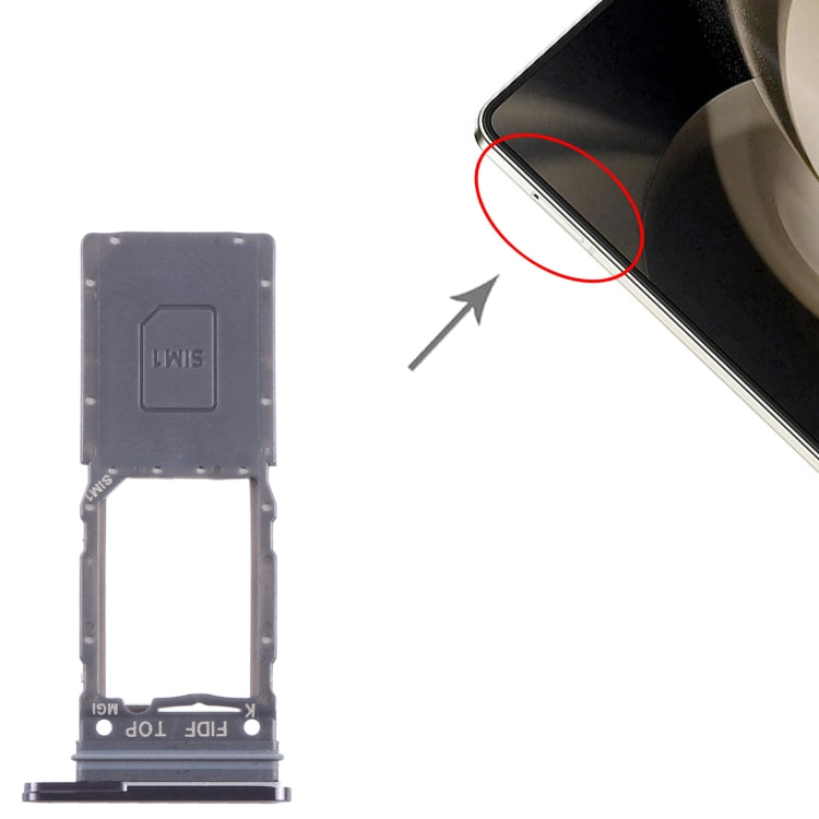 For Samsung Galaxy Z Fold5 SM-F946 Original SIM Card Tray (Black) - Card Tray by buy2fix | Online Shopping UK | buy2fix