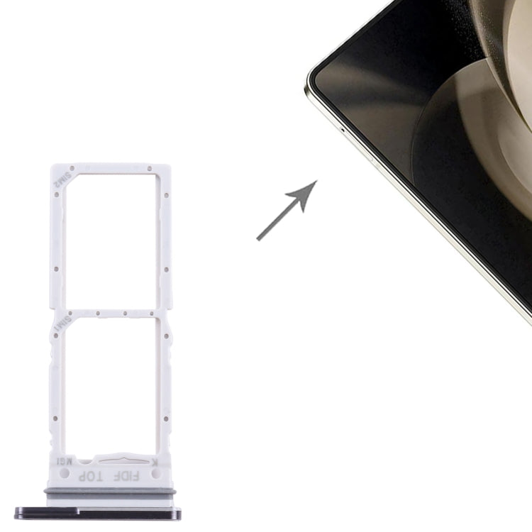 For Samsung Galaxy Z Fold5 SM-F946 Original SIM + SIM Card Tray (Black) - Card Tray by buy2fix | Online Shopping UK | buy2fix