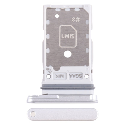 For Samsung Galaxy S23 FE SM-S711B Original SIM + SIM Card Tray (Silver) -  by buy2fix | Online Shopping UK | buy2fix