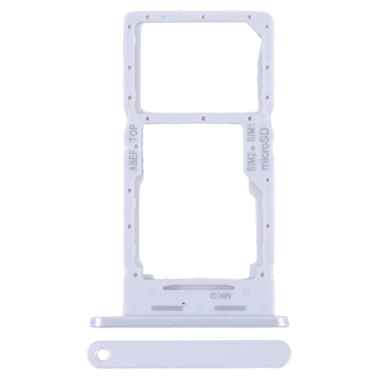 For Samsung Galaxy A25 5G SM-A256B Original SIM Card Tray + SIM Card Tray / Micro SD Card Tray (Silver) - Card Tray by buy2fix | Online Shopping UK | buy2fix