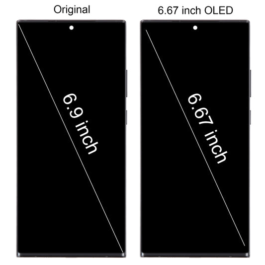 For Samsung Galaxy Note20 Ultra 5G SM-N986B 6.67 inch OLED LCD Screen Digitizer Full Assembly with Frame (Black) - LCD Screen by buy2fix | Online Shopping UK | buy2fix
