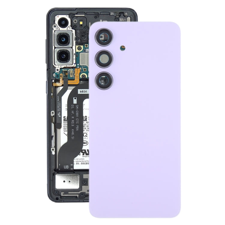 For Samsung Galaxy S24 SM-S921B OEM Battery Back Cover with Camera Lens Cover(Light Purple) -  by buy2fix | Online Shopping UK | buy2fix