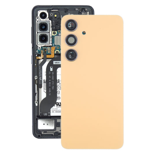 For Samsung Galaxy S24 SM-S921B OEM Battery Back Cover with Camera Lens Cover(Yellow) -  by buy2fix | Online Shopping UK | buy2fix