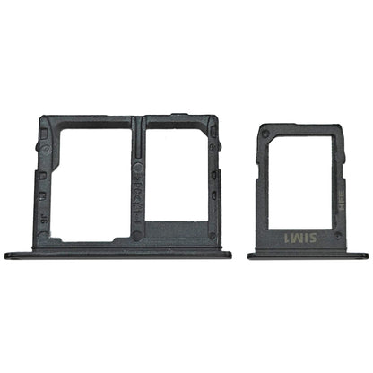 For Samsung Galaxy J6 2018 SM-J600 SIM Card Tray + SIM + Micro SD Card Tray (Black) - Card Tray by buy2fix | Online Shopping UK | buy2fix