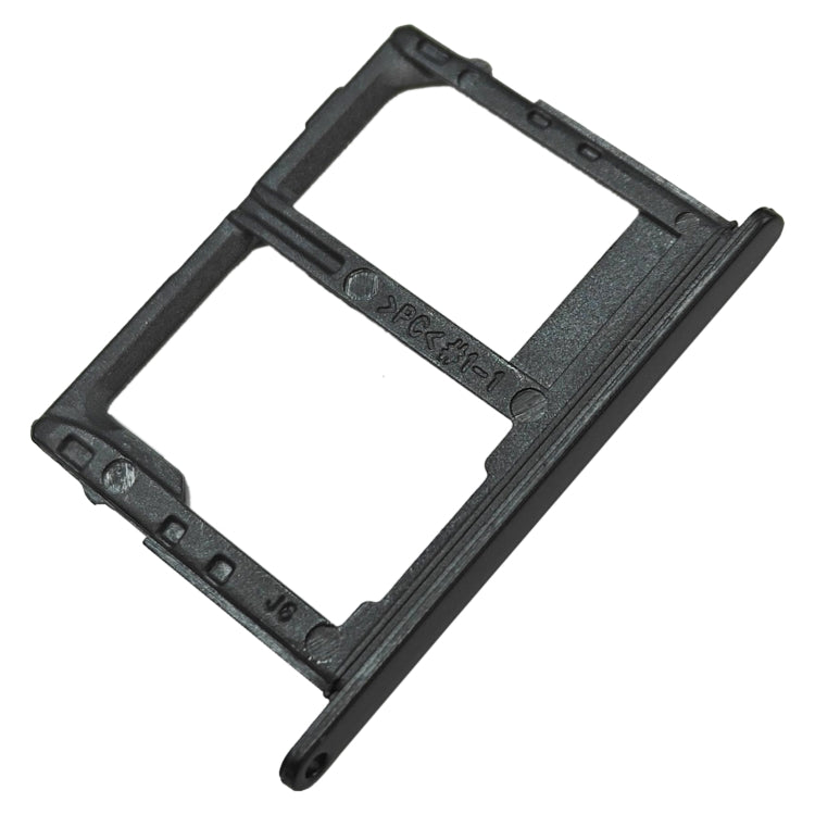 For Samsung Galaxy J6 2018 SM-J600 SIM Card Tray + SIM + Micro SD Card Tray (Black) - Card Tray by buy2fix | Online Shopping UK | buy2fix