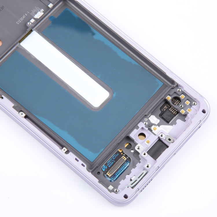 For Samsung Galaxy S21 FE 5G SM-G990B Original LCD Screen Digitizer Full Assembly with Frame (Purple) - LCD Screen by buy2fix | Online Shopping UK | buy2fix