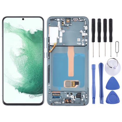 For Samsung Galaxy S22+ 5G SM-S906B Original LCD Screen Digitizer Full Assembly with Frame (Green) -  by buy2fix | Online Shopping UK | buy2fix
