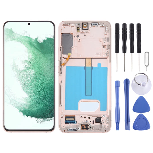 For Samsung Galaxy S22+ 5G SM-S906B Original LCD Screen Digitizer Full Assembly with Frame (Gold) -  by buy2fix | Online Shopping UK | buy2fix