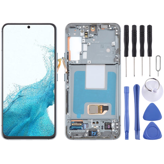 For Samsung Galaxy S22 5G SM-S901B Original LCD Screen Digitizer Full Assembly with Frame (Green) -  by buy2fix | Online Shopping UK | buy2fix