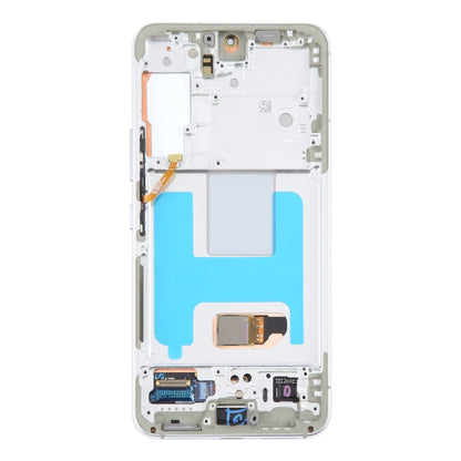 For Samsung Galaxy S22 5G SM-S901B Original LCD Screen Digitizer Full Assembly with Frame (White) -  by buy2fix | Online Shopping UK | buy2fix