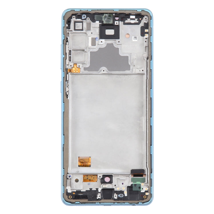 For Samsung Galaxy A72 4G SM-A725 6.43 inch OLED LCD Screen Digitizer Full Assembly with Frame (Blue) - LCD Screen by buy2fix | Online Shopping UK | buy2fix