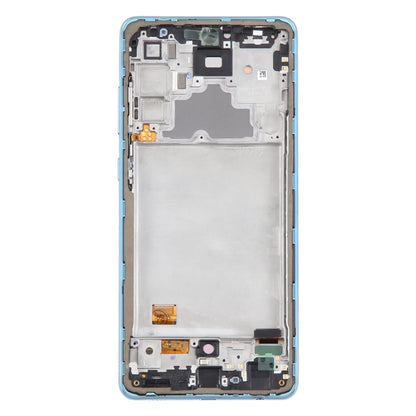 For Samsung Galaxy A72 4G SM-A725 6.43 inch OLED LCD Screen Digitizer Full Assembly with Frame (Blue) - LCD Screen by buy2fix | Online Shopping UK | buy2fix
