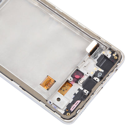 For Samsung Galaxy A72 4G SM-A725 6.43 inch OLED LCD Screen Digitizer Full Assembly with Frame (White) - LCD Screen by buy2fix | Online Shopping UK | buy2fix