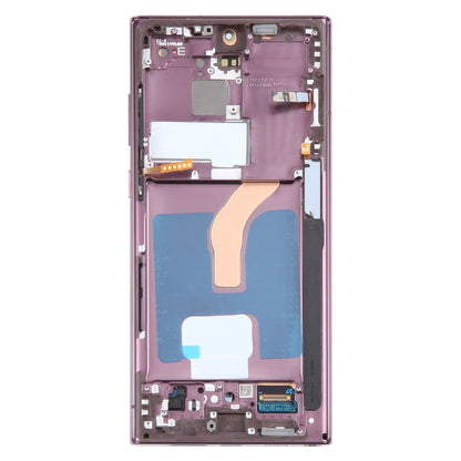 For Samsung Galaxy S22 Ultra 5G SM-S908B Original LCD Screen Digitizer Full Assembly with Frame (Purple) -  by buy2fix | Online Shopping UK | buy2fix