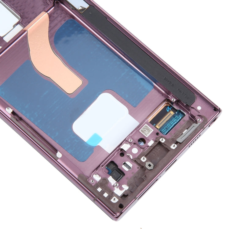For Samsung Galaxy S22 Ultra 5G SM-S908B Original LCD Screen Digitizer Full Assembly with Frame (Purple) -  by buy2fix | Online Shopping UK | buy2fix