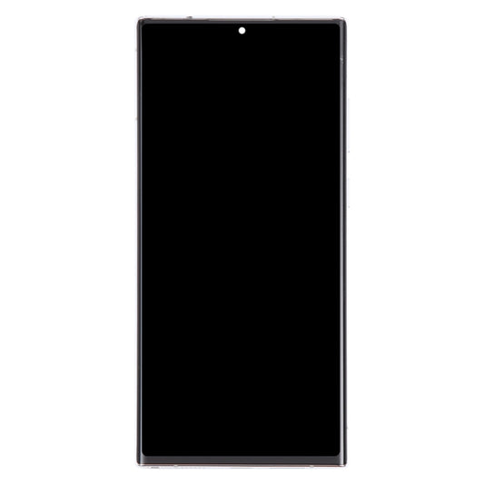 For Samsung Galaxy S22 Ultra 5G SM-S908B Original LCD Screen Digitizer Full Assembly with Frame (White) -  by buy2fix | Online Shopping UK | buy2fix