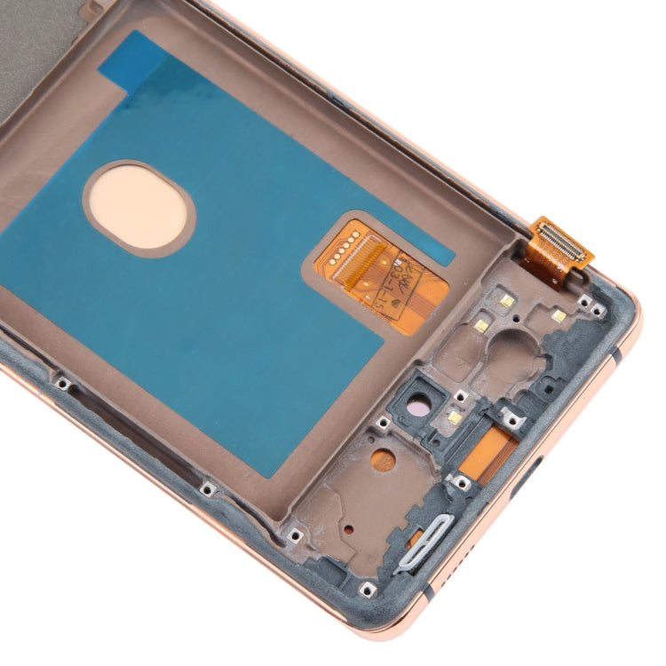 For Samsung Galaxy S20 FE SM-G780F 6.43 inch OLED LCD Screen Digitizer Full Assembly with Frame (Gold) - LCD Screen by buy2fix | Online Shopping UK | buy2fix